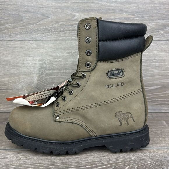Mack Soft Toe #739720 3M Thinsulate Warm Men’s Sz 10 Leather Lace Up Work Boots - Picture 3 of 13
